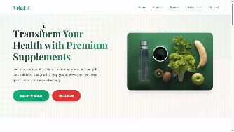 fitness website by Zouraiz